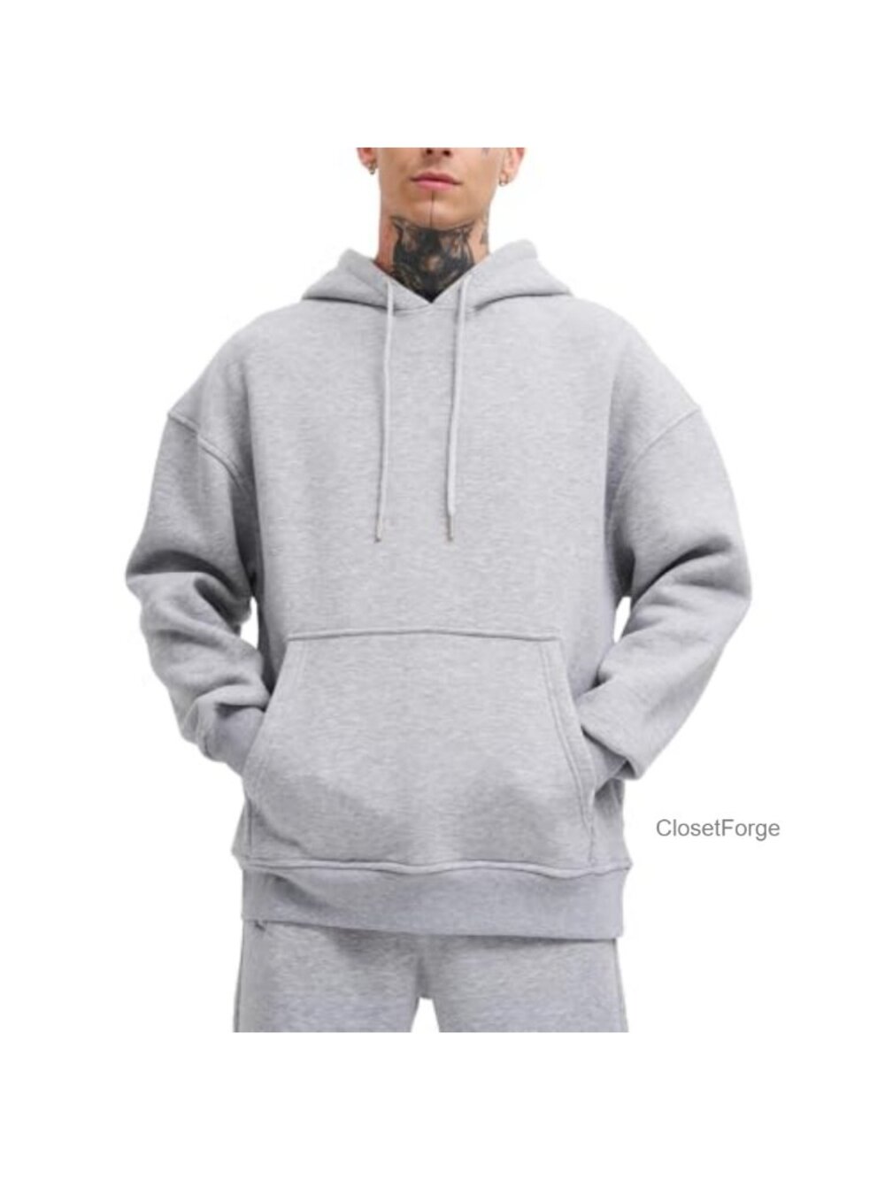 Men's 2 Piece Fleece Tracksuit Hoodie & Sweatpants Set, Relaxed Fit,
